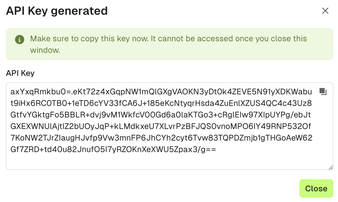 Save key